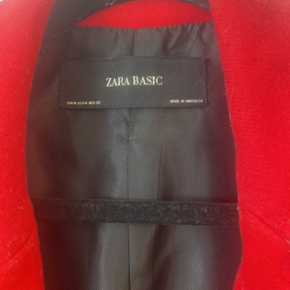 EUC Red Pea Coat - Picture 2 of 3